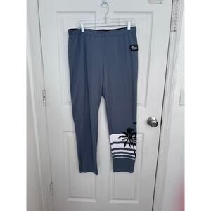 Vs pink Zip Bottom joggers size Large grey Tropical logo